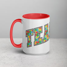 Load image into Gallery viewer, Autism Teacher Mug with Color Inside