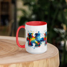 Load image into Gallery viewer, Autism Puzzle Pieces Mug with Color Inside