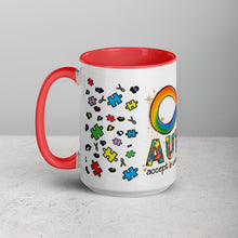 Load image into Gallery viewer, Autism Accept Understand Love Mug with Color Inside