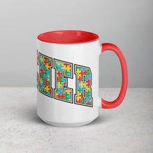Load image into Gallery viewer, Autism Teacher Mug with Color Inside