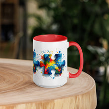 Load image into Gallery viewer, Autism Puzzle Pieces Mug with Color Inside