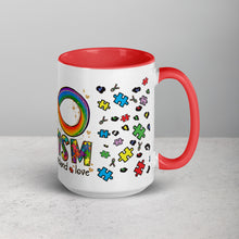 Load image into Gallery viewer, Autism Accept Understand Love Mug with Color Inside