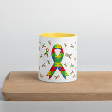 Load image into Gallery viewer, Autism Ribbons Mug with Color Inside