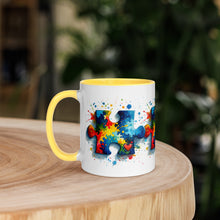 Load image into Gallery viewer, Autism Puzzle Pieces Mug with Color Inside