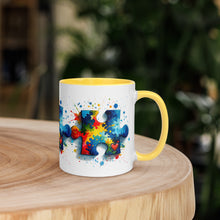 Load image into Gallery viewer, Autism Puzzle Pieces Mug with Color Inside