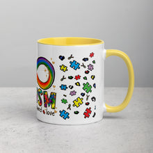 Load image into Gallery viewer, Autism Accept Understand Love Mug with Color Inside