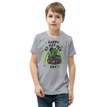 Load image into Gallery viewer, Happy St Pat-Rex Day Youth Short Sleeve T-Shirt