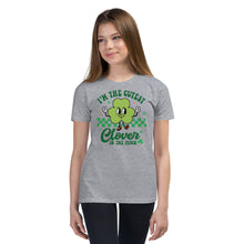 Load image into Gallery viewer, I'm The Cutest Clover In The Patch Youth Short Sleeve T-Shirt