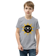 Load image into Gallery viewer, Eclipse Sun With Glasses Youth Short Sleeve T-Shirt