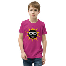 Load image into Gallery viewer, Eclipse Sun With Glasses Youth Short Sleeve T-Shirt