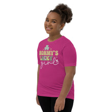 Load image into Gallery viewer, Mommy's Lucky Girl Youth Short Sleeve T-Shirt
