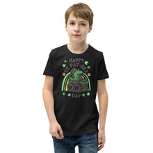 Load image into Gallery viewer, Happy St Pat-Rex Day Youth Short Sleeve T-Shirt