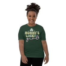 Load image into Gallery viewer, Mommy's Lucky Girl Youth Short Sleeve T-Shirt