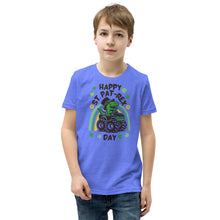 Load image into Gallery viewer, Happy St Pat-Rex Day Youth Short Sleeve T-Shirt