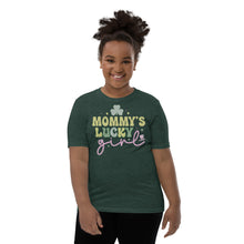 Load image into Gallery viewer, Mommy's Lucky Girl Youth Short Sleeve T-Shirt