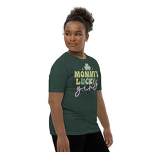 Load image into Gallery viewer, Mommy's Lucky Girl Youth Short Sleeve T-Shirt