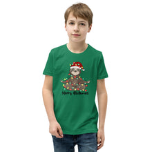 Load image into Gallery viewer, Merry Slothmas Youth Short Sleeve T-Shirt