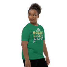 Load image into Gallery viewer, Mommy's Lucky Girl Youth Short Sleeve T-Shirt