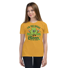 Load image into Gallery viewer, I'm The Cutest Clover In The Patch Youth Short Sleeve T-Shirt