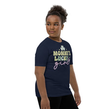 Load image into Gallery viewer, Mommy's Lucky Girl Youth Short Sleeve T-Shirt