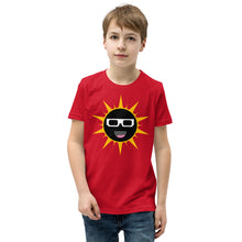 Load image into Gallery viewer, Eclipse Sun With Glasses Youth Short Sleeve T-Shirt