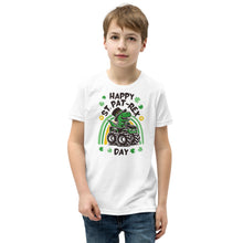 Load image into Gallery viewer, Happy St Pat-Rex Day Youth Short Sleeve T-Shirt