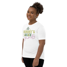 Load image into Gallery viewer, Mommy's Lucky Girl Youth Short Sleeve T-Shirt