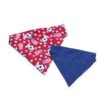 Load image into Gallery viewer, Over the Collar Dog Bandana - Patriotic Dog, Stars and Flags