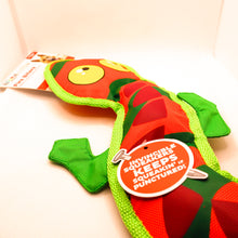 Load image into Gallery viewer, Invincibles No Stuffing Chew Toys - Fire Biterz Lizard