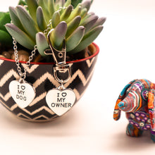 Load image into Gallery viewer, I Love My Dog - I Love My Owner Necklace Set