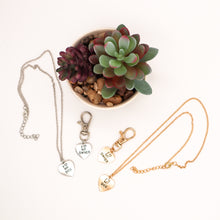 Load image into Gallery viewer, I Love My Dog - I Love My Owner Necklace Set
