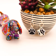 Load image into Gallery viewer, Glitter Paw Earrings