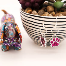Load image into Gallery viewer, Glitter Paw Earrings