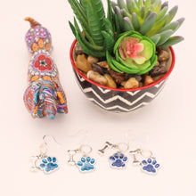 Load image into Gallery viewer, Glitter Paw Earrings