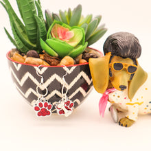 Load image into Gallery viewer, Glitter Paw Earrings