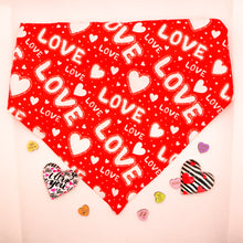 Load image into Gallery viewer, Pet Love Bandanas