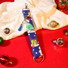 Load image into Gallery viewer, Charmable Wristlet Keychains - A Very Furry Christmas