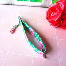 Load image into Gallery viewer, Charmable Wristlet Keychain - Hibiscus Flowers