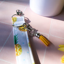 Load image into Gallery viewer, Charmable Wristlet Keychain - Pineapple Paradise