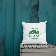 Load image into Gallery viewer, Chillin with My Gnomies St Patrick's Day Premium Pillow