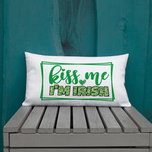 Load image into Gallery viewer, Kiss Me I'm Irish Two-Sided Print Premium Pillow