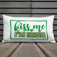 Load image into Gallery viewer, Kiss Me I'm Irish Two-Sided Print Premium Pillow