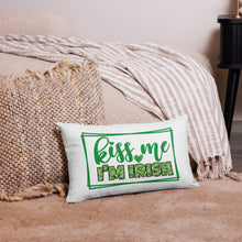 Load image into Gallery viewer, Kiss Me I'm Irish Two-Side Printed Premium Pillow Cover