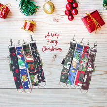 Load image into Gallery viewer, Charmable Wristlet Keychains - A Very Furry Christmas