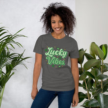 Load image into Gallery viewer, Lucky Vibes St Patricks Day Tee