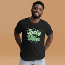Load image into Gallery viewer, Lucky Vibes St Patricks Day Tee