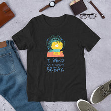 Load image into Gallery viewer, I Bend So I Don't Break Inspirational Tee