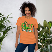 Load image into Gallery viewer, Lucky and Blessed Irish Tee