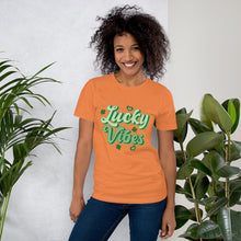 Load image into Gallery viewer, Lucky Vibes St Patricks Day Tee