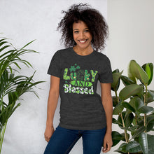 Load image into Gallery viewer, Lucky and Blessed Irish Tee